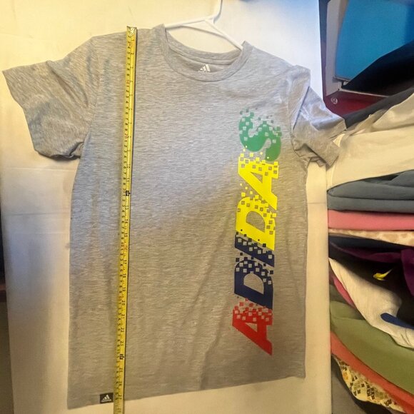Adidas Gray Boys Large (14-16) T-shirt Read Description - Picture 5 of 6